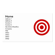 Bull's_Eye Tarjetas De Visita