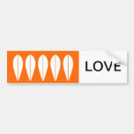 Bumbersticker-AMOR del vintage de Cathrineholm Pegatina De Parachoque