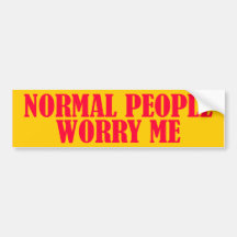 BUMPER_normalpeople Etiqueta De Parachoque