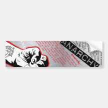 bumpersticker de la anarquía pegatina de parachoque