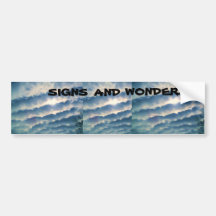Bumpersticker de las NUBES, de las MUESTRAS Y de l Etiqueta De Parachoque