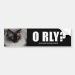 Bumpersticker de LOLCat 4 Etiqueta De Parachoque