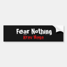 Bumpersticker de los artes marciales de Krav Maga Pegatina De Parachoque