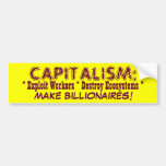 Bumpersticker del CAPITALISMO Etiqueta De Parachoque