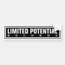 Bumpersticker potencial limitado pegatina de parachoque