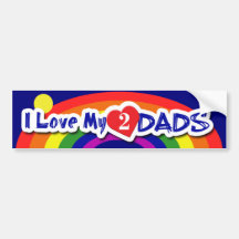 BUMPERSTICKERS - Luv 2 papás Pegatina De Parachoque