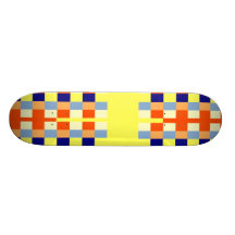 Bunte Würfel und Streifen Personalisiertes Skateboard