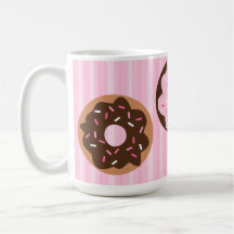 Buñuelo asperjado rosa tazas