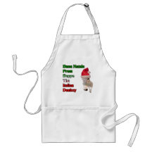 Buon Natale de Beppe el burro italiano Delantales