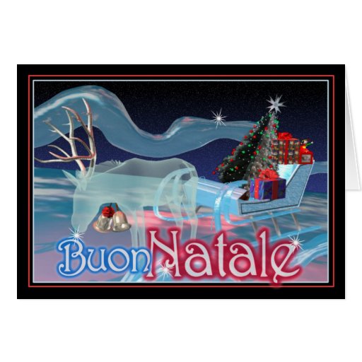 Buon Natale - Felices Navidad Tarjetón