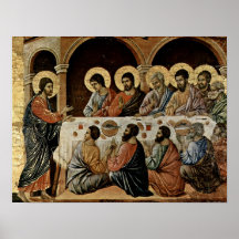 Buoninsegna - aspecto de Cristo en la comunión Posters