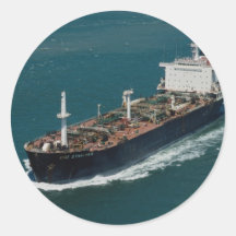 Buque de petróleo etiqueta