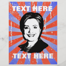 Burbuja de la charla de Hillary Clinton Flyer Personalizado