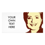 BURBUJA DE LA CHARLA DE HILLARY CLINTON TARJETAS PERSONALES CON FOTOS