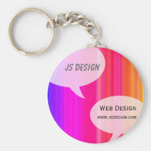 Burbuja de la charla del arco iris llavero personalizado