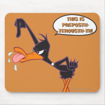 Burbuja del discurso de Daffy Tapete De Raton
