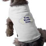 Burbuja del pensamiento del personalizar camisa de perrito