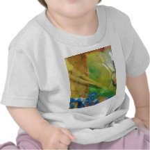 Burbuja encima del azul camisetas
