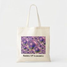 Burbuja encima del bolso de la economía bolsas