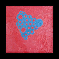 Burbujas azules imanes