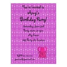 Burbujas conocidas personalizadas de la púrpura de invitaciones personalizada