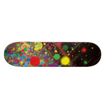 Burbujas de colores - tabla de patinar