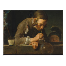 Burbujas de jabón - Jean Siméon Chardin Tarjeta Postal