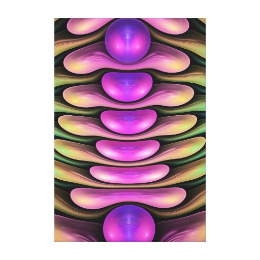 Burbujas del soplo, wallart abstracto del fractal impresiones de lienzo
