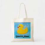 Burbujas Ducky/azules de goma lindas Bolsa De Mano