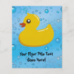 Burbujas Ducky/azules de goma lindas Tarjetas Publicitarias