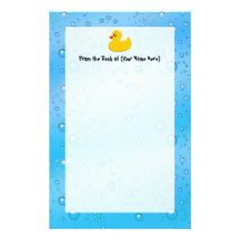Burbujas Ducky/azules de goma lindas Papeleria De Diseño