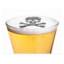 Burbujas principales de la cerveza tarjeta postal