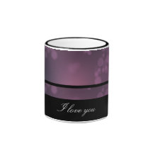 Burbujas rosadas taza de café