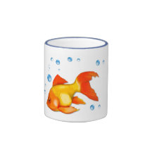Burbujea el Goldfish Taza De Café