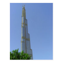 Burj Dubai - torre de Dubai Tarjeta Postal