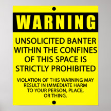 BURLA WARNING_YELLOW POSTER
