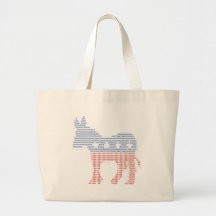 Burro de Demócrata Bolsa Lienzo
