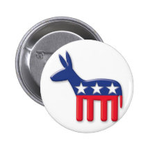 Burro de Demócrata Pin