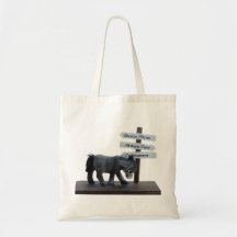 Burro de las palmas de Havasu Bolsa Lienzo