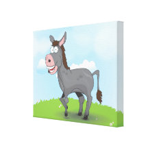 Burro Impresiones En Lona