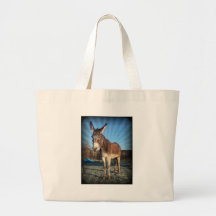 Burro soñoliento bolsas de mano