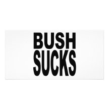 Bush chupa tarjeta personal con foto