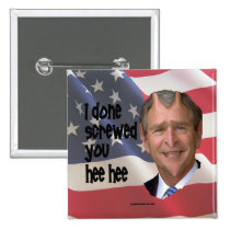 Bush hecho atornilló el imán botones
