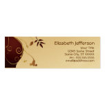 Businesscard elegante - oro flaco tarjetas de visita