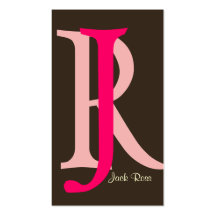 Businesscards del monograma plantillas de tarjetas personales