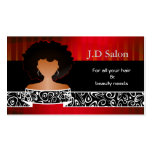 Businesscards del salón de pelo tarjetas de negocio