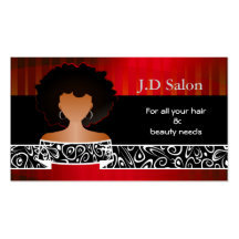 Businesscards del salón de pelo plantillas de tarjetas personales