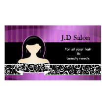 Businesscards del salón de pelo plantillas de tarjeta de negocio