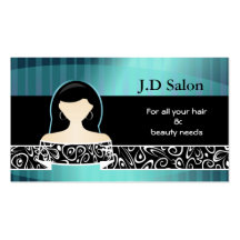 Businesscards del salón de pelo plantilla de tarjeta de visita