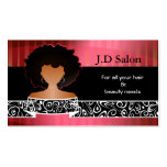 Businesscards del salón de pelo tarjetas de negocio